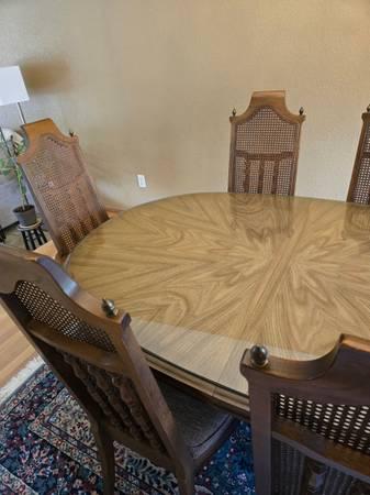 Wood table with removable glass top 5