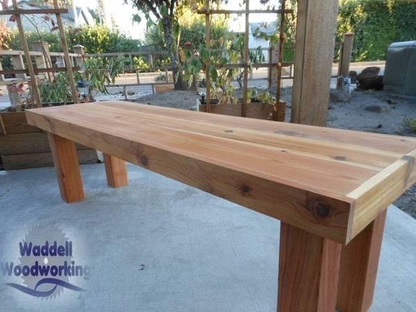 ★★ CEDAR INDOOR / OUTDOOR TABLE / BENCH ★★ 15
