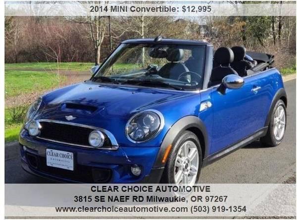 2014 MINI Convertible Cooper S 2dr Convertible Convertible 5