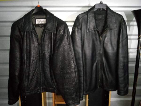 2 Leather Jackets and 2 Leather Vests 3