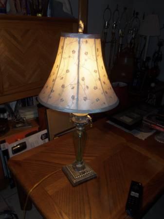 Ornate Table Lamp with Shade