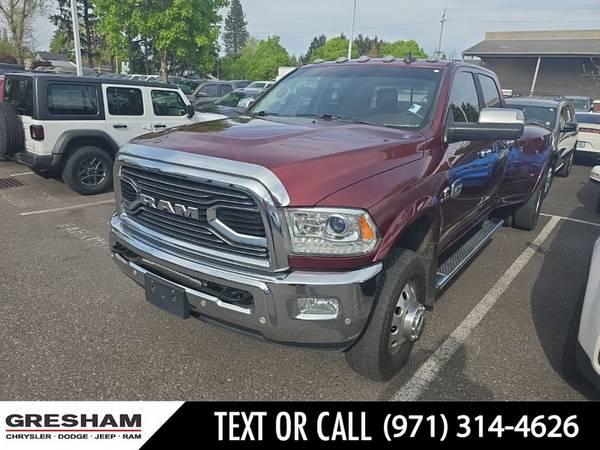 2018 Ram 3500 Diesel 4x4 4WD Truck Dodge Laramie Longhorn Crew Cab
