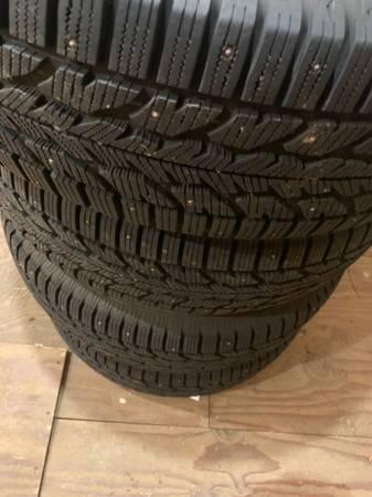 Studded tires on steel rims Tacoma 4Runner