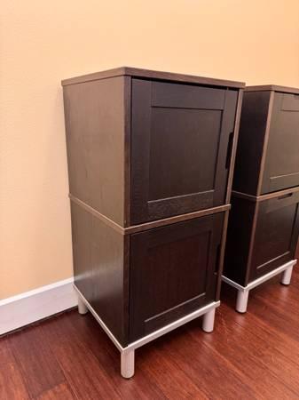 Modern Storage Cabinets / Organizer Towers – Set of 2 2