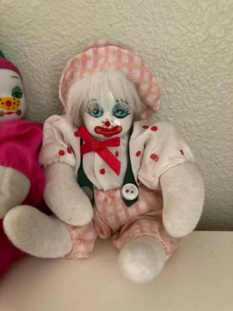 Vintage Porcelain Face Clowns 5