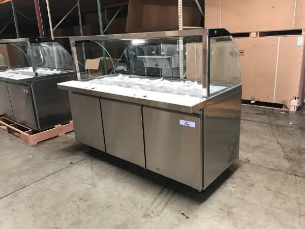 Refrigerator Cold Salad table Buffet Table Sauces station sauce caddie 7