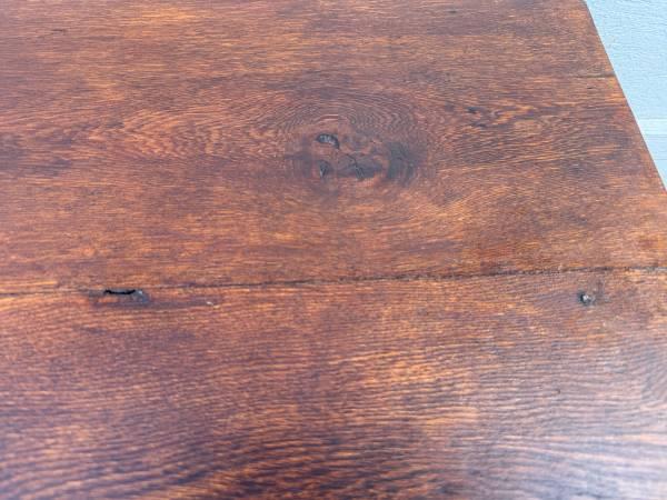 Antique ealry American primitive rustic style dining table 8