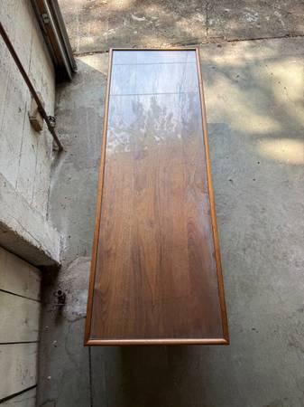 Solid black walnut mcm coffee table 12