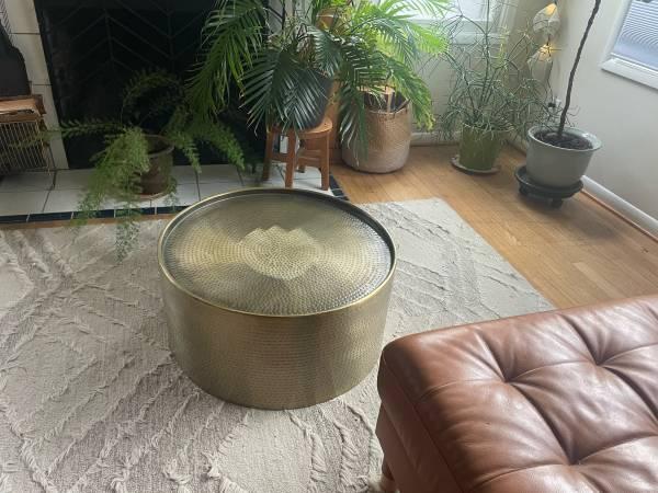 Modern hammered coffee table 4