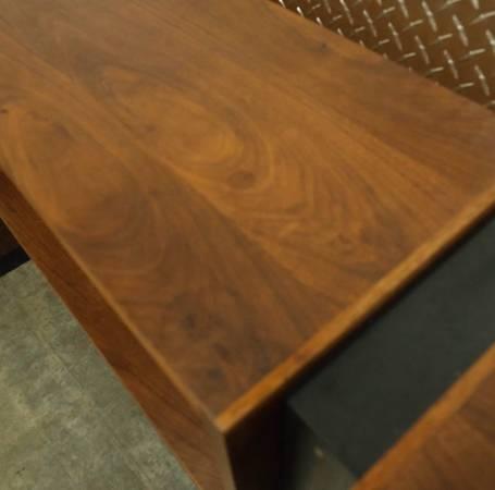 Vintage Queen Walnut Headboard & Nightstands 4
