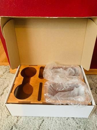 NEW Beer and Snacks Carrier, Stain Resistant Teak Wood, Gift Box Included 3
