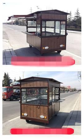 Electric Mobile Food Cart Trailer Stainless Steel Customized Food Truc 19