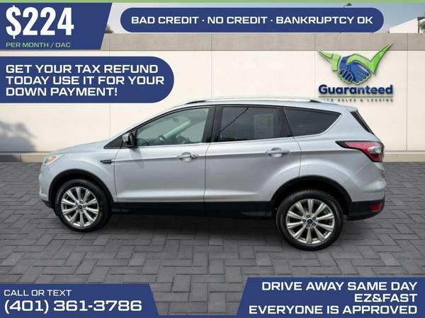 $224/mo - 2017 Ford Escape Titanium Sport Utility 4D 8