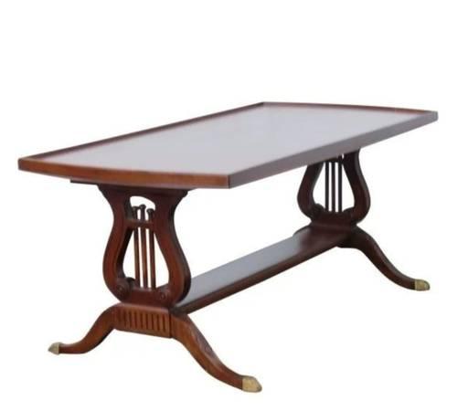 Mersman Harp Mahogany Narrow Vintage Coffee Table