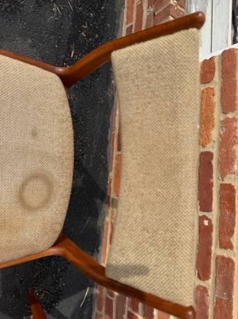 Pair of 1960s Pair of Upholstered Mid-Century Teak Dining Chairs by Uldum 7