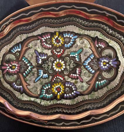 VINTAGE COPPER SERVING TRAY 2
