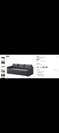 Orange Sleeper Couch - Free Delivery 8