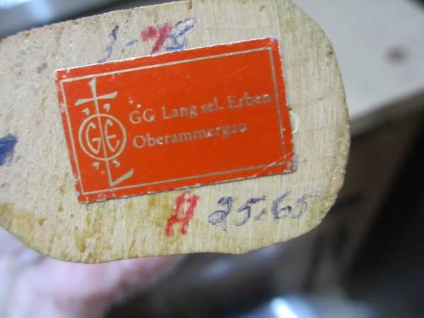 Vintage Hand Carved Hunter by GG Lang Sel. Erben Oberammergau 5