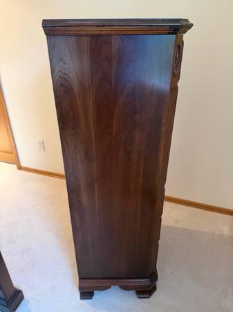 Vintage Solid Wood Cabinet Chest– Colonial Revival Style 7