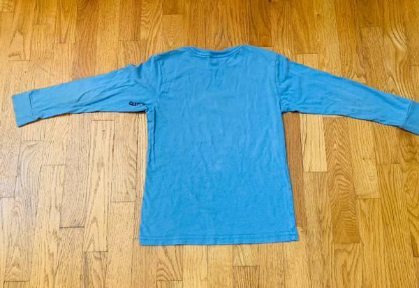 Volcom Shirt Kids Large, Long Sleeve , Blue with colorful logo in triangle, Exce 3