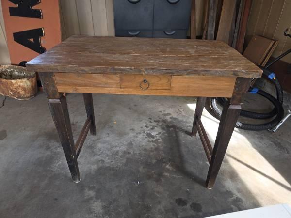 Antique Wooden Console Buffet Table
