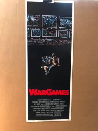 Insert movie poster for the action packed 1983 film WARGAMES!