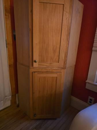 Solid Oak Wall Cabinets, brand new, used as a display only 3
