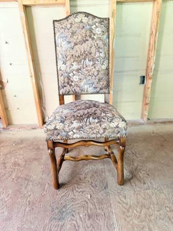 Vintage Flemish Louis XIII Style Os De Mout Walnut Dining Chairs . 13