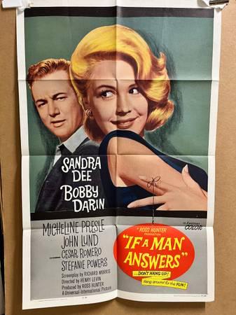 Original theatrical poster for the 1962 comedy IF A MAN ANSWERS!