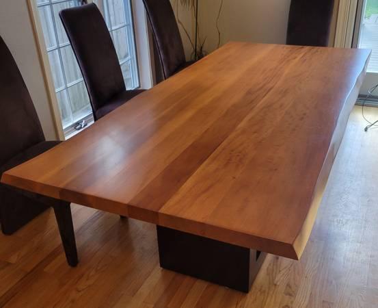Large Solid Wood Dining Room Table 2