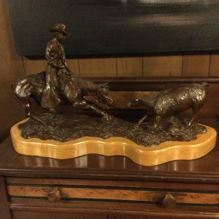 Large L/E Bronze Statue by Don Bernard; signed, numbered 6