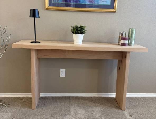 Custom Alder Hardwood Console Table