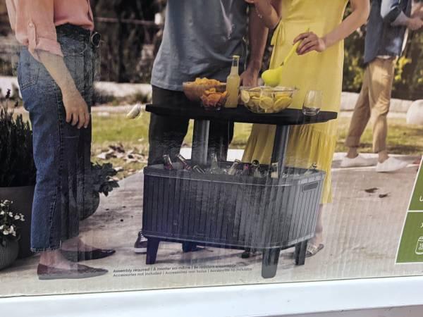 Bevy Bar Cooler and Outdoor table 2