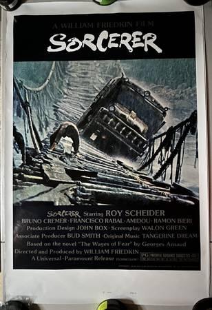 Original rolled poster for the 1977 William Friedkin film SORCERER