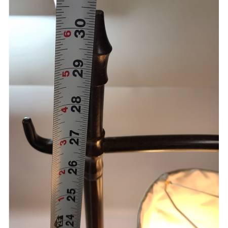 Vintage Inspired Antique Beaded Fringe Accent Table Lamp 4