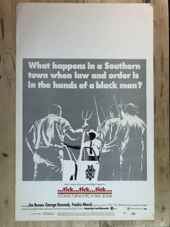 Original window card poster for the 1970 thriller TICK, TICK, TICK!
