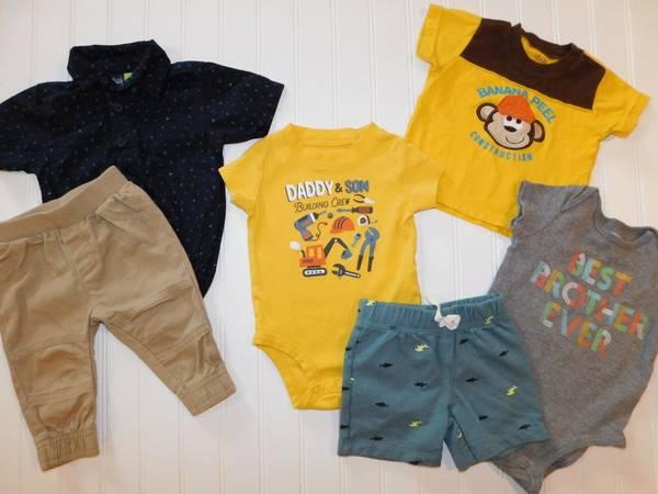 Baby Boy Newborn 0-3 Month 3-6 Month Summer Rompers Bodysuit Short Lot 4