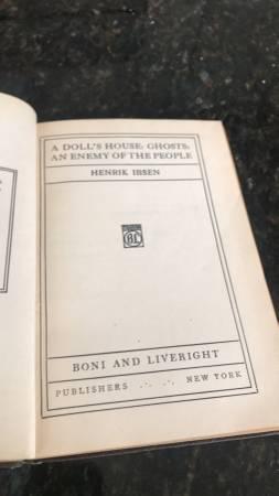 Ibsen “A Doll’s House” and other stories Vintage LEATHER Bound 3