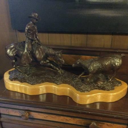 Large L/E Bronze Statue by Don Bernard; signed, numbered 10