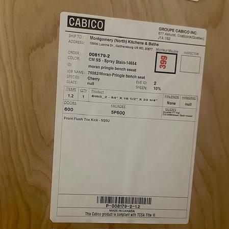Gorgeous new Cabico 2-drawer custom-built cherry wood cabinet 11