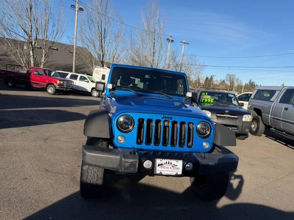 2014 Jeep Wrangler Sahara Polar Edition – Hydro Blue, Lifted, Hardtop, 4