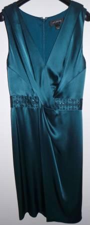 St John Blue Green Dress