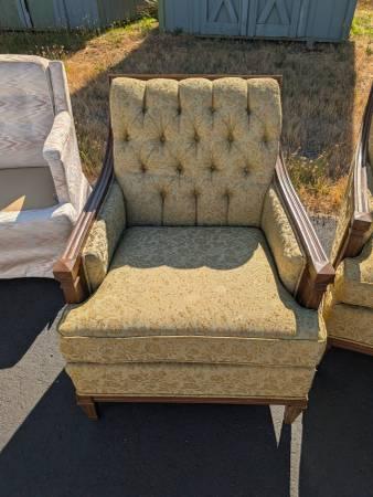Very Nice Mid Century Formal Couch with Chair 5