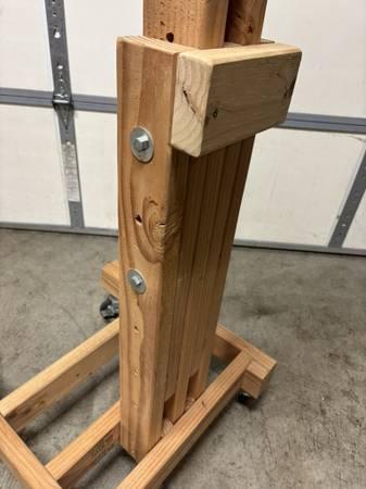 2x4 Rolling TV Cart (up to 55" TV) 3