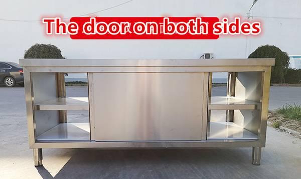 Commercial Dish Cabinet  Stainless Steel Restaurant Work Prep Table  E 4