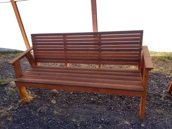 Outdoor cedar patio furniture 3pcs starting at 7