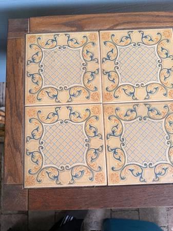 Wood and Tile Console Table 5