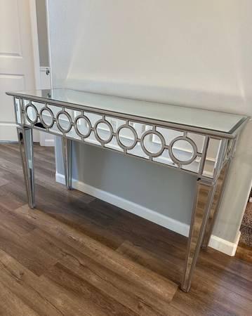 Z Gallerie Mirrored Console Table