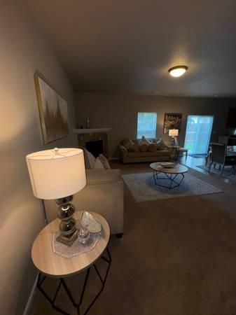 Garage sale selling living room set plus dining room table 4