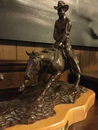 Large L/E Bronze Statue by Don Bernard; signed, numbered 5